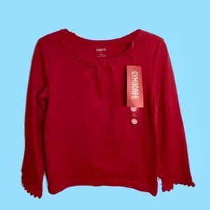 New, Gymboree girls long sleeve shirt, size 5